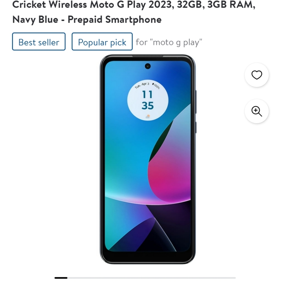 New! Cricket wireless moto g play phone